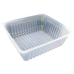 Lot (x250) - Barquette à frites / Charcutière plastique – (2000 ML)