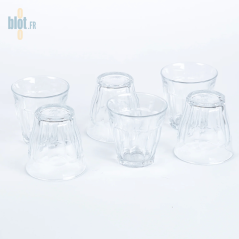 Lot de verres Duralex Picardie 25 cl empilables et résistants – présentation hygiénique