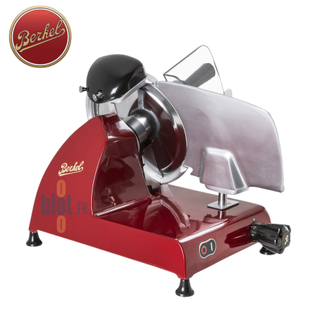Trancheuse Berkel Red Line 250 vue de trois quarts avant