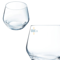 Gobelet Lima 35cl, vue globale et zoom sur le design en cristallin
