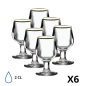 Lot de 6 Verres à Liqueur Déguster Bord Or - La Rochère Lot de 6 Verres à Liqueur Déguster Bord Or - La Rochère