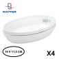 Plat Ovale INSITU - Porcelaine Blanche - (19 x 11.5 CM) Plat Ovale INSITU - Porcelaine Blanche - (19 x 11.5 CM)