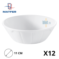 Compotier INSITU - Porcelaine Blanche - (11 x Ø3.5 CM) - Vue de face et caractéristiques