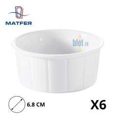 Ramequin INSITU - Porcelaine Blanche - (3.5 x Ø6.8 CM) - Vue principales et ses caractéristiques