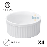 Ramequin RÉVOL - Porcelaine blanche - (5 x Ø10.5 CM) - Vue principale et caractéristiques