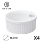 Ramequin RÉVOL - Porcelaine blanche - (5 x Ø10.5 CM)