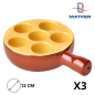 Poêlon à Escargots - 6 trous – (3.5 x Ø12 CM) - Grès émaillé Poêlon à Escargots - 6 trous – (3.5 x Ø12 CM) - Grès émaillé