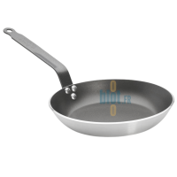 Poêle cuisine antiadhésive Lyonnaise CHOC De Buyer 24 cm vue avant trois quarts