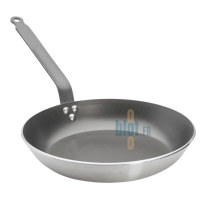 Poêle cuisine antiadhésive Lyonnaise CHOC De Buyer 30 cm vue avant trois quarts