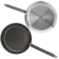 Grande poêle De Buyer CHOC Lyonnaise Ø36 cm avec revêtement antiadhésif multicouches