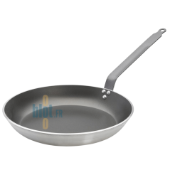 Poêle professionnelle antiadhésive De Buyer Lyonnaise CHOC Ø36 cm vue latérale