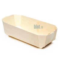 Barquette alimentaire en bois Archiduc 1500 ml vide sans caissette intérieure