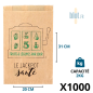 Sac kraft brun Jackpot Santé 2 kg avec impression bicolore fruits et légumes