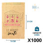 Sac kraft brun Jackpot Santé 0,5 kg avec impression fruits et légumes