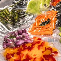 Sacs sous vide transparents 16x32 cm conservation légumes frais et plats préparés