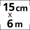 (X2 Rouleaux) - X25 Sacs Conservation sous vide Gaufré – (15x600 cm)