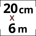 (X2 Rouleaux) - X25 Sacs Conservation sous vide Gaufré – (20x600 cm)