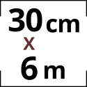 (X2 Rouleaux) - X25 Sacs Conservation sous vide Gaufré – (30x600 cm)