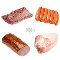 Charcuteries et viandes sous vide cuisson rétractable en sacs 20x25 cm