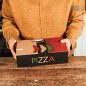 (X100) - Boîtes à Pizza Calzone Kraft Brun - 3 Couleurs - (17x17x7,2CM) (X100) - Boîtes à Pizza Calzone Kraft Brun - 3 Couleurs - (17x17x7,2CM)