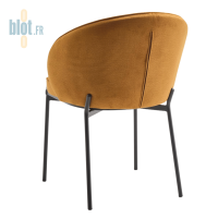 Chaise ROSALIE moutarde vue arrière