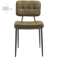 Chaise LIPARI vert olive vue de face