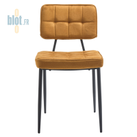 Chaise LIPARI moutarde vue de face