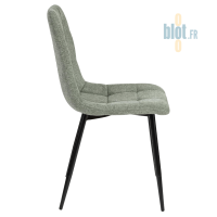Chaise CARLA verte – vue de profil gauche