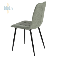 Chaise CARLA verte – vue de trois quarts arrière