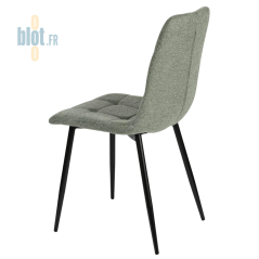 Chaise CARLA verte – vue de trois quarts arrière