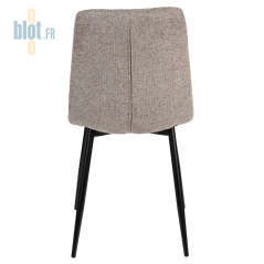 Chaise CARLA taupe – vue arrière