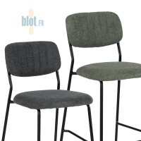 tabourets AGATE vert et gris côte à côte déclinaisons coloris disponibles