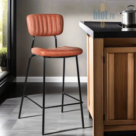 Tabouret DALLAS - Marron clair