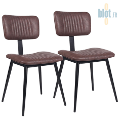 Chaise VIRGINIA - Marron foncé