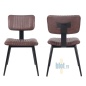 Chaise VIRGINIA - Marron foncé Chaise VIRGINIA - Marron foncé