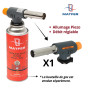Chalumeau de cuisine Matfer avec cartouche de gaz butane – allumage piezo et débit réglable pour usage professionnel