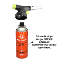 Chalumeau HENDI Jet compatible avec cartouche de gaz Matfer 662303 vendue séparément