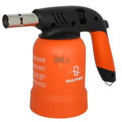 Chalumeau de cuisine Matfer à poignée ergonomique noire et orange