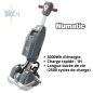 Autolaveuse Numatic 244NX vue de face avec batterie lithium NX300