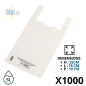 (x1000) – Sacs bretelles plastique blanc (5L) – (18 + 10 x 35 CM) (x1000) – Sacs bretelles plastique blanc (5L) – (18 + 10 x 35 CM)