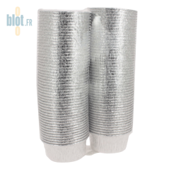 Colonne de godets aluminium GO125 emballés sous film pour usage professionnel