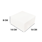 Lot de 50 Boîtes pâtissières blanches – (14 × 14 × 8 CM) Lot de 50 Boîtes pâtissières blanches – (14 × 14 × 8 CM)