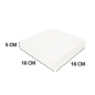Lot de 50 Boîtes pâtissières blanches – (16 × 16 × 5 CM) Lot de 50 Boîtes pâtissières blanches – (16 × 16 × 5 CM)
