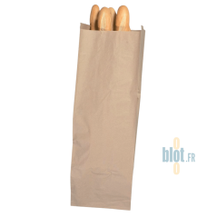 Sac papier kraft brun 15 baguettes conforme contact alimentaire CE 1935/2004