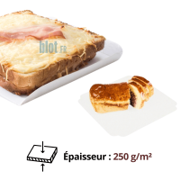 Support pâtissier rigide en carton 250 g/m² pour desserts et gâteaux – format carré 13x13