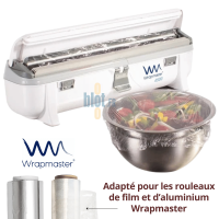 Dérouleur Wrapmaster 4500 pour film étirable et aluminium – distributeur professionnel hygiénique 45 cm