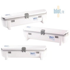 Lot de trois dérouleurs Wrapmaster 4500 – distributeurs professionnels pour cuisine et traiteurs