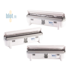 Dérouleurs Wrapmaster 4500 ouverts – coupe sécurisée et hygiénique pour film et aluminium