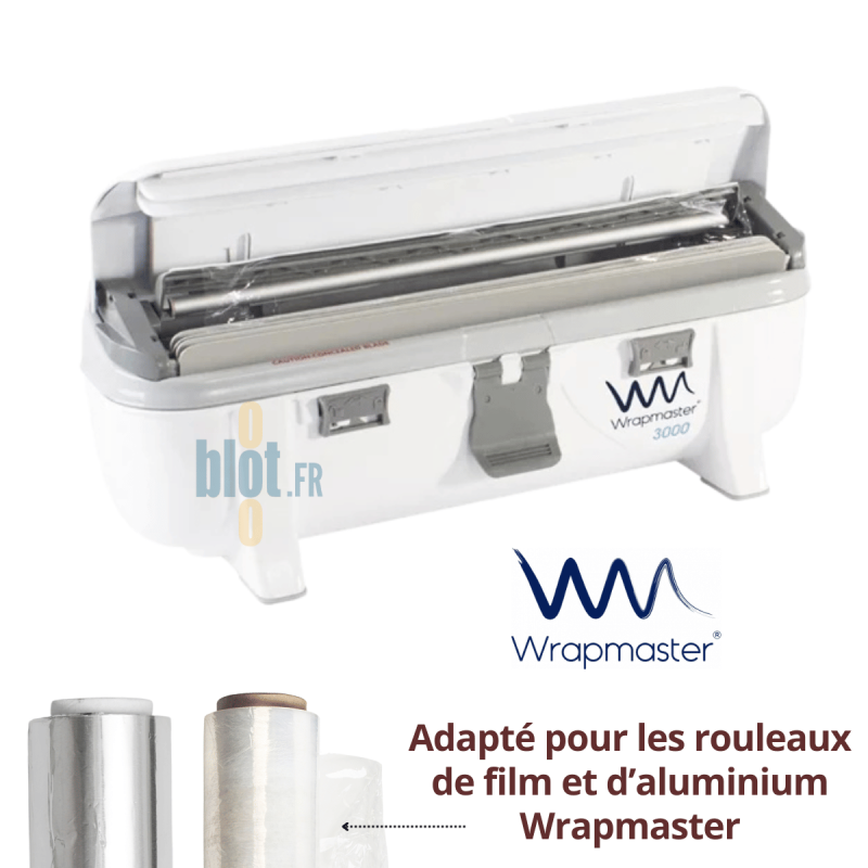 Dérouleur Wrapmaster 3000 - Pour Rouleau Film et Aluminium (30 CM) Dérouleur Wrapmaster 3000 - Pour Rouleau Film et Aluminium (30 CM)