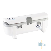 Dévidoir Wrapmaster 3000 fermé – boîtier compact en plastique ABS pour rouleaux alimentaires